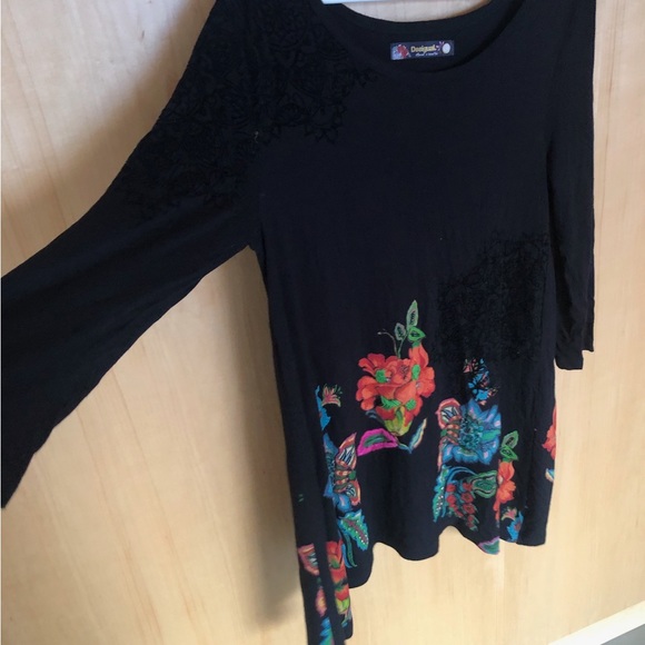 Desigual black tunic dress size L - Picture 3 of 5
